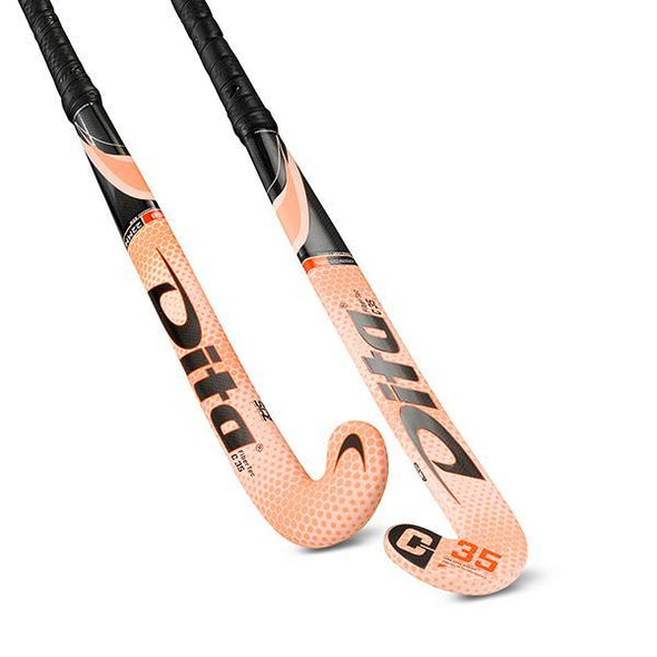 Dita FiberTec C35 S-Bow Hockey Stick Main Pink/Fluo Red