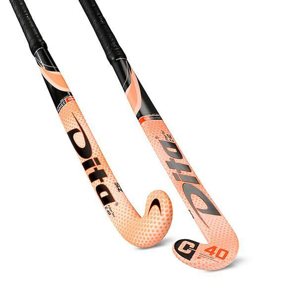 Dita FiberTec C40 M-Bow Hockey Stick Main Pink/Fluo Red