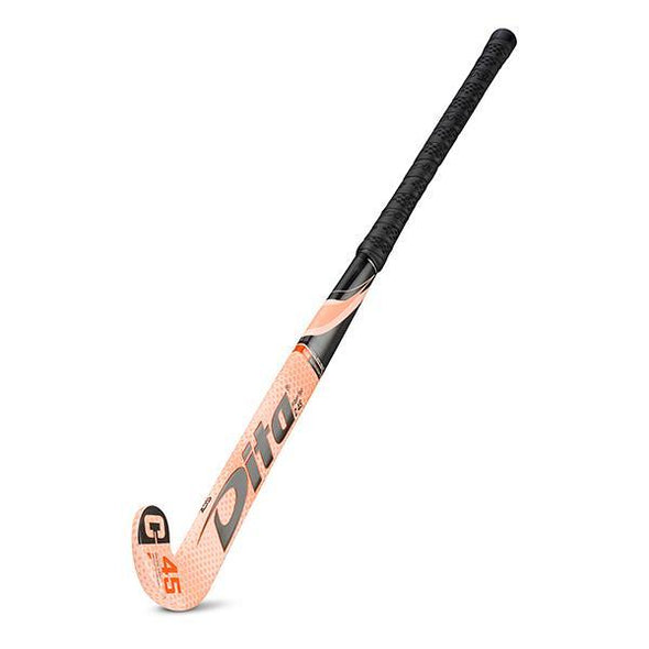 Dita FiberTec C45 L-Bow Hockey Stick Back Pink/Black