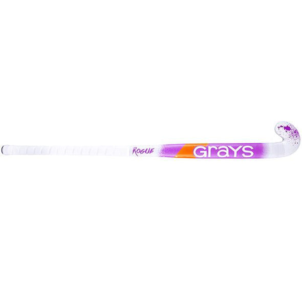 Grays Rouge Ultrabow Junior Hockey Stick Front White/Purple